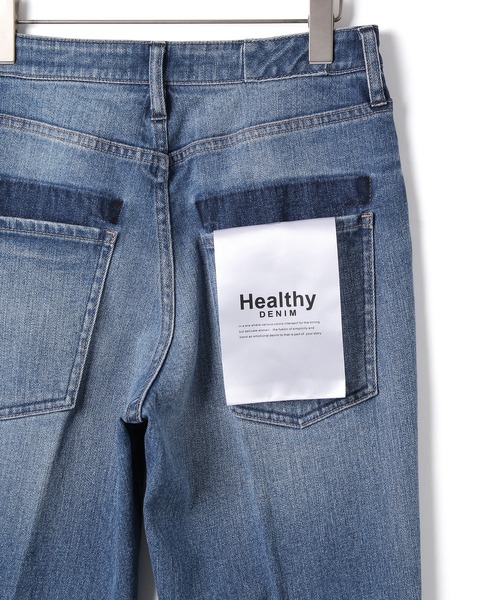 Healthy denim（ヘルシーデニム）の「【Healthy DENIM】別注Chili Pepper Hightrise Straigh（デニムパンツ・レディース・ブルー・1/2/0/3）」の12枚目の写真