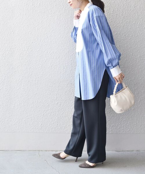 kaene(カエン)の「kaene:パールモチーフボタンテーパードパンツ◆(その他パンツ・レディース・ブラック/ベージュ・ONE SIZE)」の18枚目の写真