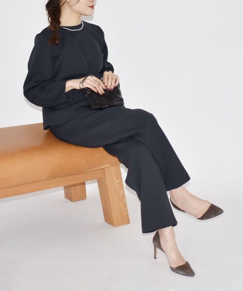 kaene(カエン)の「kaene:パールモチーフボタンテーパードパンツ◆(その他パンツ・レディース・ブラック/ベージュ・ONE SIZE)」の21枚目の写真