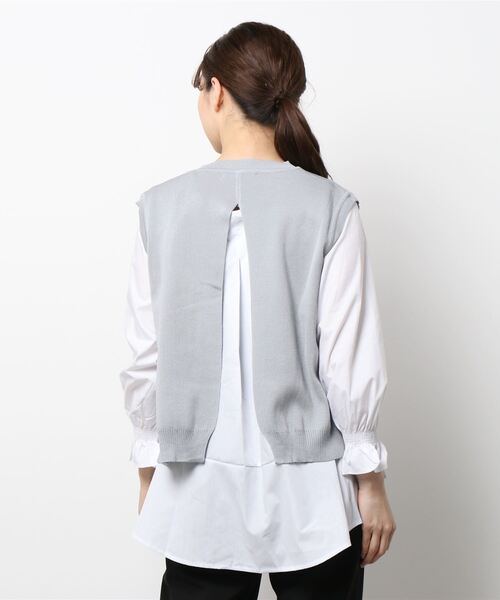 SpRay(スプレイ)の「ベストアンサンブル(アンサンブル・レディース・グレー/ブラック/ブルー・FREE)」の5枚目の写真