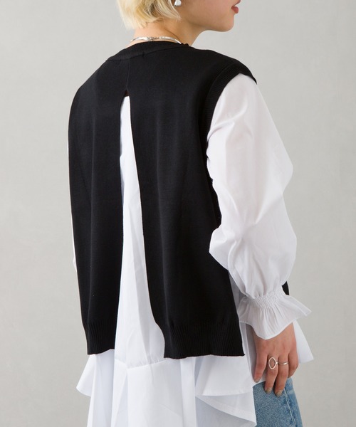 SpRay(スプレイ)の「ベストアンサンブル(アンサンブル・レディース・グレー/ブラック/ブルー・FREE)」の11枚目の写真