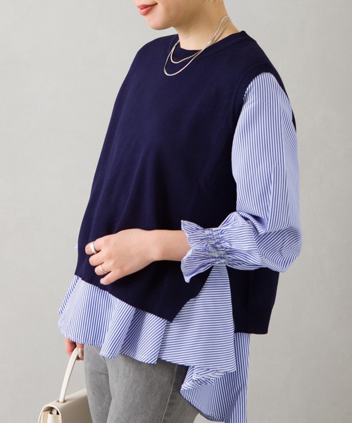 SpRay(スプレイ)の「ベストアンサンブル(アンサンブル・レディース・グレー/ブラック/ブルー・FREE)」の13枚目の写真