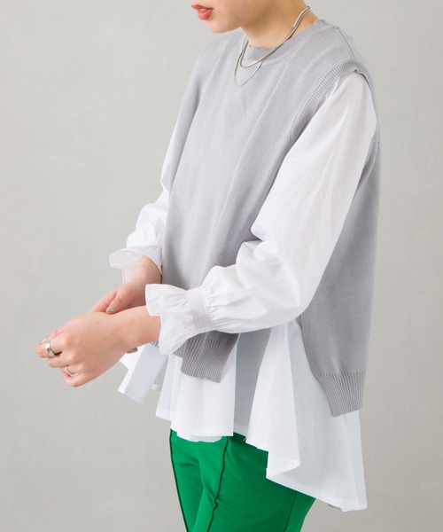 SpRay(スプレイ)の「ベストアンサンブル(アンサンブル・レディース・グレー/ブラック/ブルー・FREE)」の21枚目の写真