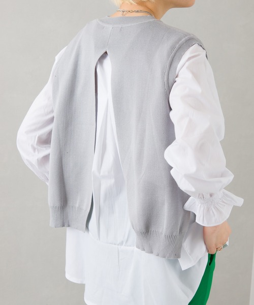 SpRay(スプレイ)の「ベストアンサンブル(アンサンブル・レディース・グレー/ブラック/ブルー・FREE)」の22枚目の写真