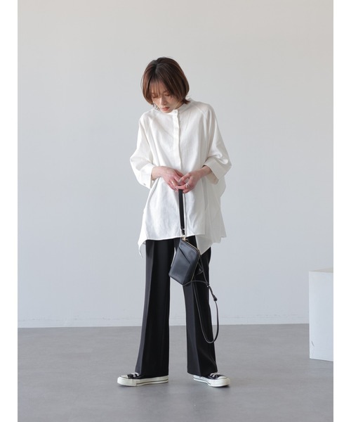 rem closet(レムクローゼット)の「センタープレスフレアパンツ(その他パンツ・レディース・ブラック・S/XS)」の3枚目の写真