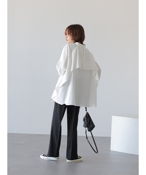 rem closet(レムクローゼット)の「センタープレスフレアパンツ(その他パンツ・レディース・ブラック・S/XS)」の5枚目の写真