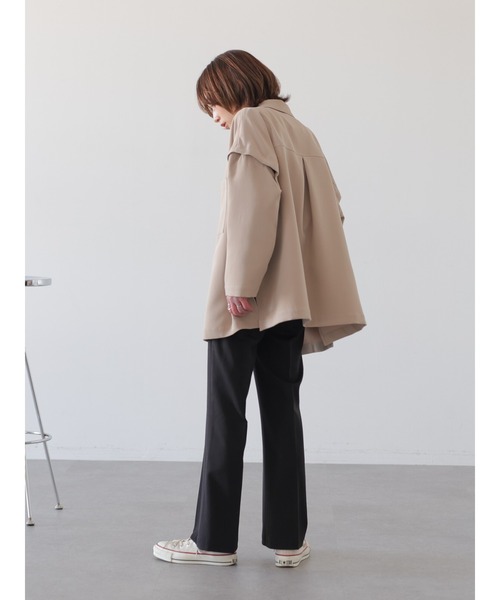 rem closet(レムクローゼット)の「センタープレスフレアパンツ(その他パンツ・レディース・ブラック・S/XS)」の12枚目の写真