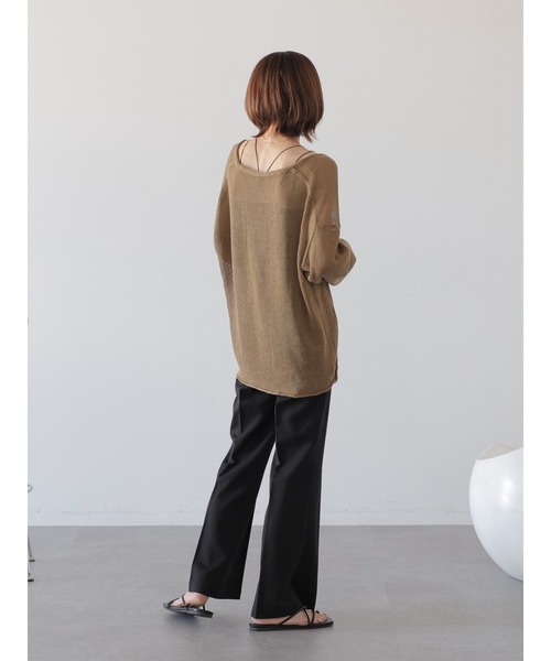 rem closet(レムクローゼット)の「センタープレスフレアパンツ(その他パンツ・レディース・ブラック・S/XS)」の10枚目の写真