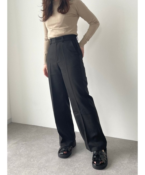 rem closet(レムクローゼット)の「センタープレスフレアパンツ(その他パンツ・レディース・ブラック・S/XS)」の17枚目の写真