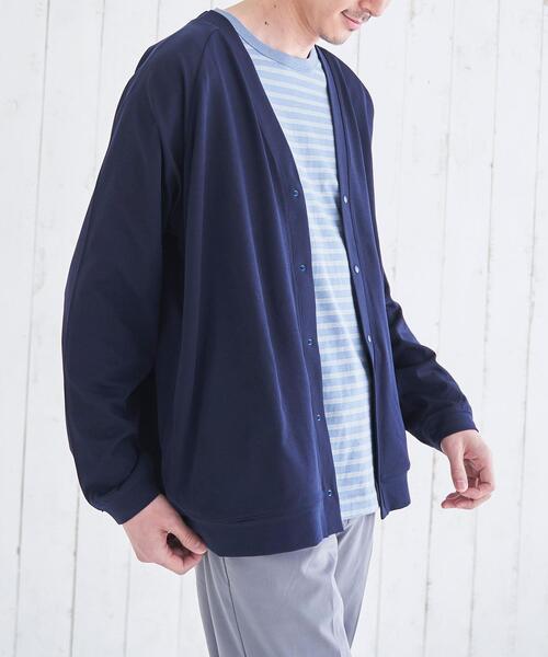 coen（コーエン）の「極楽FITカーディガン（カーディガン/ボレロ・メンズ・ネイビー/モカ/ブラック・LARGE/SMALL/MEDIUM/X-LARGE）」の3枚目の写真