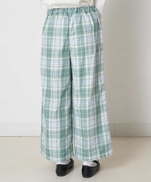 a.v.v（アーヴェヴェ）の「[140-150]サスペンダー付きワイドパンツ（その他パンツ・キッズ・ベージュ/ミント/ブルー・150/140）」の22枚目の写真