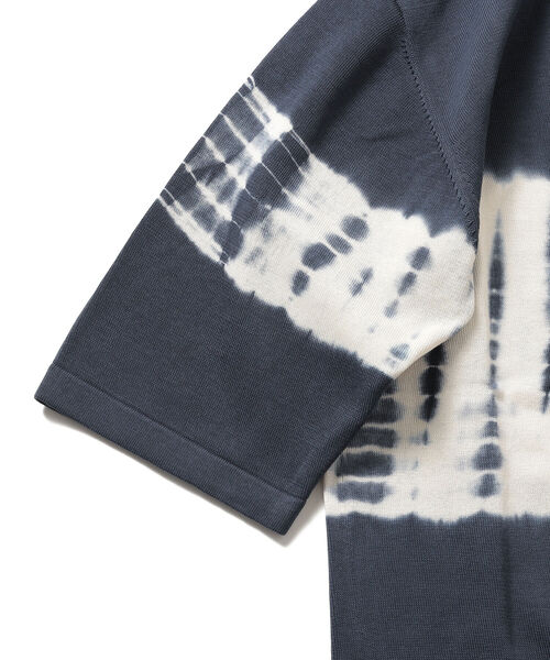 BEAMS LIGHTS(ビームスライツ)の「BEAMS LIGHTS / タイダイ クルーネック Tシャツ(Tシャツ/カットソー・メンズ・ベージュ/ネイビー・L/S/M)」の7枚目の写真