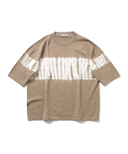 BEAMS LIGHTS(ビームスライツ)の「BEAMS LIGHTS / タイダイ クルーネック Tシャツ(Tシャツ/カットソー・メンズ・ベージュ/ネイビー・L/S/M)」の12枚目の写真