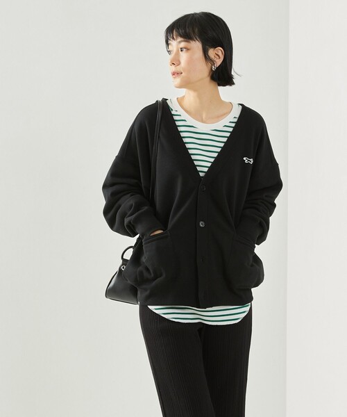 FREAK'S STORE(フリークスストア)の「TOWN CRAFT × FREAK'S STORE/タウンクラフト 別注 スウェットカーディガン 限定展開(カーディガン/ボレロ・レディース・ブラック/オフホワイト/グリーン・フリ-)」の21枚目の写真