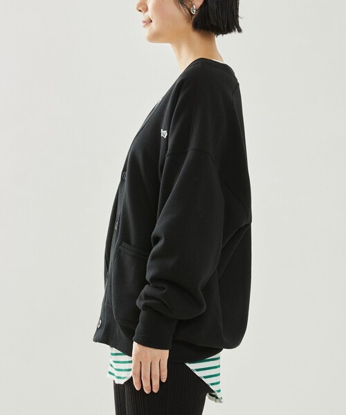 FREAK'S STORE(フリークスストア)の「TOWN CRAFT × FREAK'S STORE/タウンクラフト 別注 スウェットカーディガン 限定展開(カーディガン/ボレロ・レディース・ブラック/オフホワイト/グリーン・フリ-)」の15枚目の写真