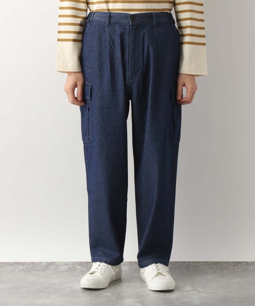GLOBAL WORK(グローバルワーク)の「KATOデザインカーゴパンツ/263057(デニムパンツ・メンズ・ネイビー/カーキ・LARGE/MEDIUM)」の3枚目の写真