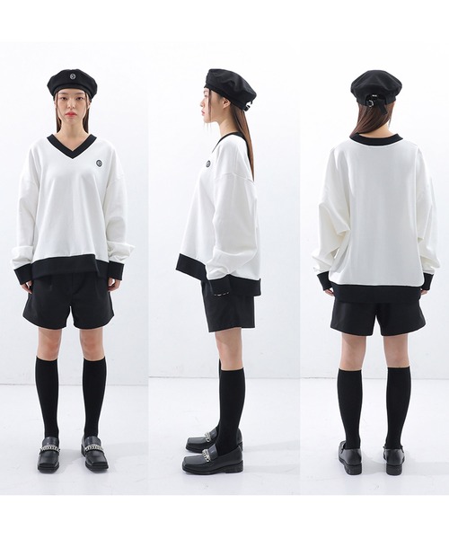 BASIC COTTON（ベーシックコットン）の「A'GEM/9 × .kom『BASIC COTTON/ベーシックコットン』ブランドロゴ ベレー帽（ハンチング/ベレー帽・メンズ・ブラック/A・FREE）」の6枚目の写真