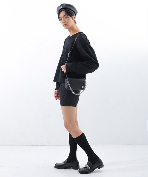 BASIC COTTON（ベーシックコットン）の「A'GEM/9 × .kom『BASIC COTTON/ベーシックコットン』ブランドロゴ ベレー帽（ハンチング/ベレー帽・メンズ・ブラック/A・FREE）」の11枚目の写真