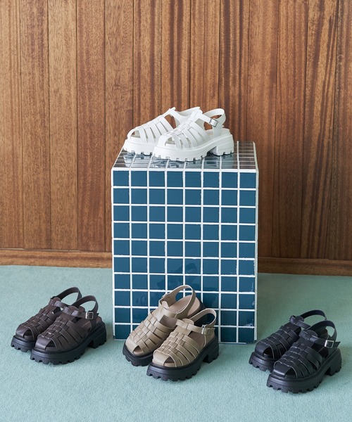 Mafmof（マフモフ）の「Mafmof(マフモフ)厚底グルカサンダル（サンダル・レディース・ダークブラウン/ブラウン系その他/ホワイト/ブラック・L/S/M/LL）」の4枚目の写真