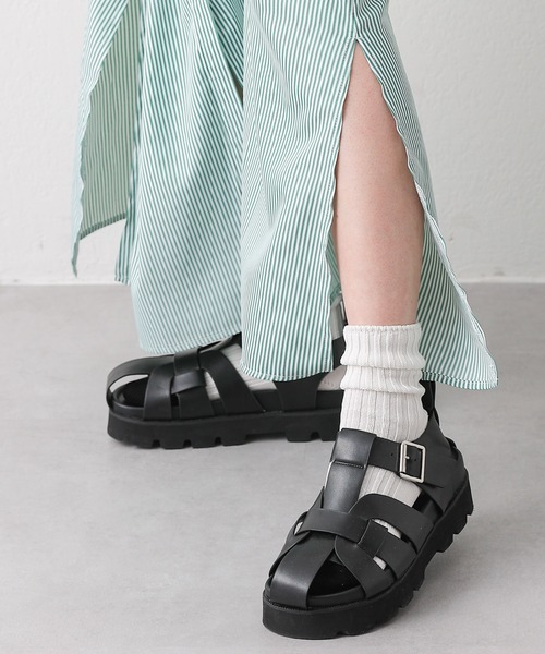 COLONY 2139（コロニートゥーワンスリーナイン）の「グルカサンダル（サンダル・レディース・アイボリー/ブラック・23.5/24.5/22.5）」の19枚目の写真