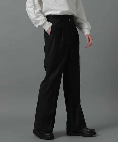 HARE(ハレ)の「【SETUP対応】ストレートフレアトラウザー(HARE)(その他パンツ・メンズ・ブラック/ベージュ/ブルー・SMALL/MEDIUM)」の12枚目の写真