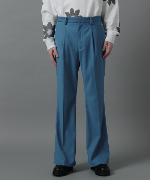 HARE(ハレ)の「【SETUP対応】ストレートフレアトラウザー(HARE)(その他パンツ・メンズ・ブラック/ベージュ/ブルー・SMALL/MEDIUM)」の6枚目の写真