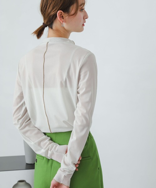 SENSE OF PLACE by URBAN RESEARCH(センスオブプレイスバイアーバンリサーチ)の「チュールタートルネックトップ(その他トップス・レディース・パープル/アイボリー/ホワイト系その他・ONE)」の22枚目の写真