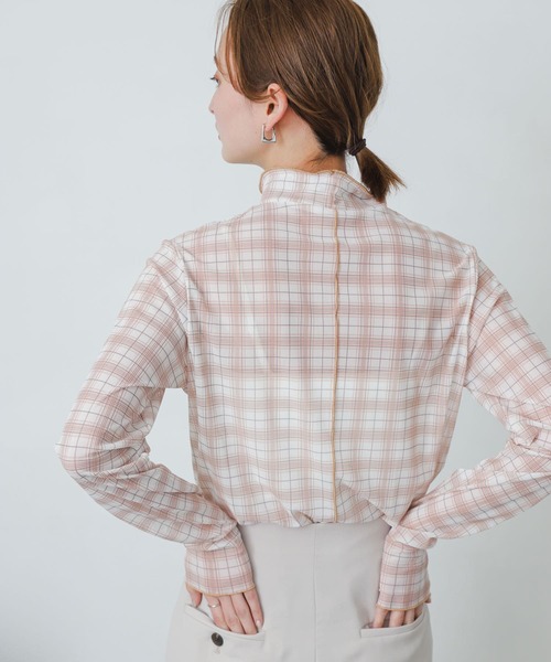 SENSE OF PLACE by URBAN RESEARCH(センスオブプレイスバイアーバンリサーチ)の「チュールタートルネックトップ(その他トップス・レディース・パープル/アイボリー/ホワイト系その他・ONE)」の10枚目の写真