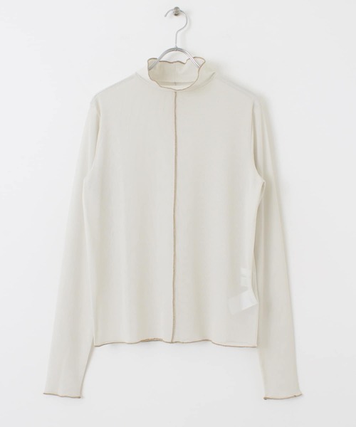 SENSE OF PLACE by URBAN RESEARCH(センスオブプレイスバイアーバンリサーチ)の「チュールタートルネックトップ(その他トップス・レディース・パープル/アイボリー/ホワイト系その他・ONE)」の21枚目の写真