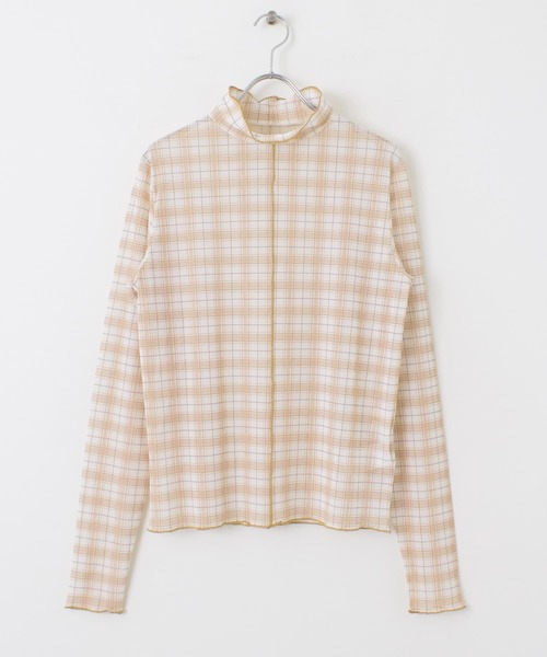 SENSE OF PLACE by URBAN RESEARCH(センスオブプレイスバイアーバンリサーチ)の「チュールタートルネックトップ(その他トップス・レディース・パープル/アイボリー/ホワイト系その他・ONE)」の6枚目の写真