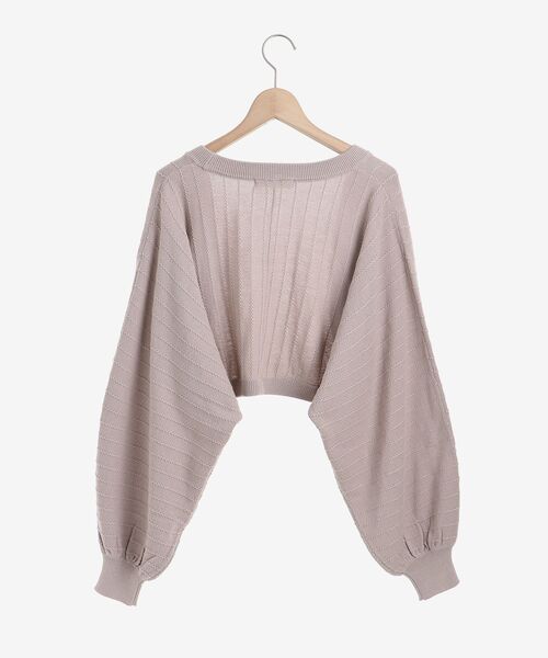 MAJESTIC LEGON（マジェスティックレゴン）の「カーデセットニットワンピース（ワンピース・レディース・ベージュ/ライトグリーン/アイボリー・MEDIUM）」の10枚目の写真