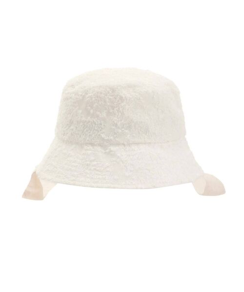 merry jenny（メリージェニー）の「シャギーリボンバケットHAT（ハット・レディース・ブラック/アイボリー・FREE）」の11枚目の写真