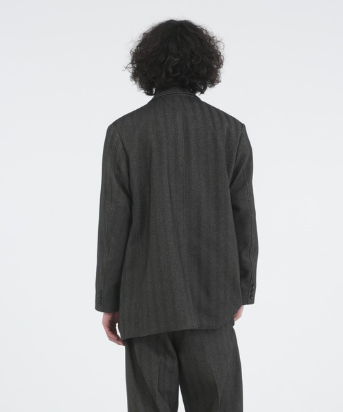 Iroquois（イロコイ）の「TECH TWEED JK（テーラードジャケット・メンズ・チャコールグレー/モカ・3/1/2）」の12枚目の写真