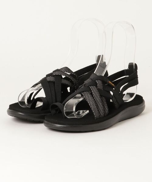 Teva(テバ)の「TEVA テバ W VOYA STRAPPY ボヤ ストラッピー T1099271B HBK(サンダル・レディース・ブラック・24.0cm/25.0cm/23.0cm/22.0cm)」の1枚目の写真