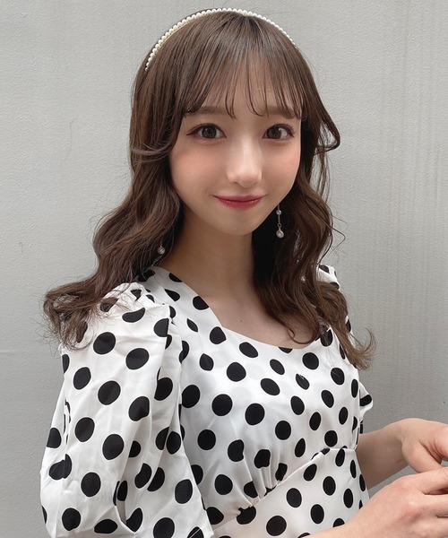 titty＆Co. PETIT（ティティアンドコープティ）の「【titty&Co.PETIT】バックリボンドットミディワンピース（ワンピース・レディース・ホワイト・FREE）」の19枚目の写真