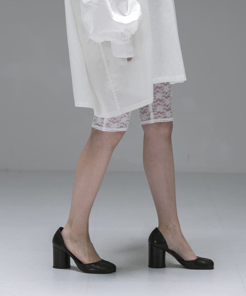 URBAN RESEARCH（アーバンリサーチ）の「ambiguous　Lace Half Leggings（レギンス/スパッツ・レディース・ホワイト/ブラック・FREE）」の8枚目の写真