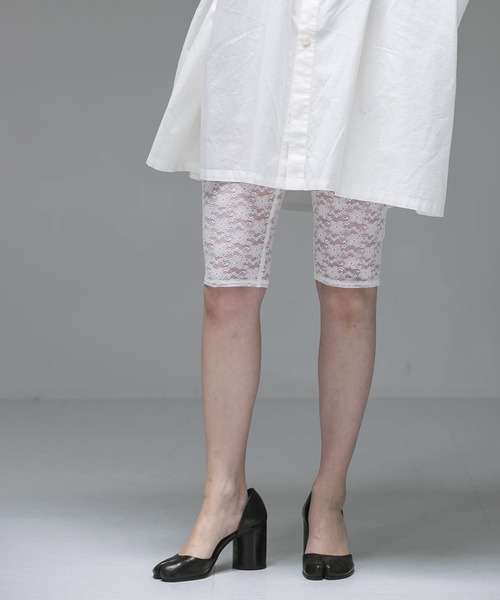 URBAN RESEARCH（アーバンリサーチ）の「ambiguous　Lace Half Leggings（レギンス/スパッツ・レディース・ホワイト/ブラック・FREE）」の14枚目の写真