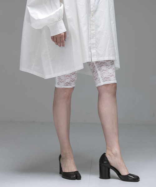 URBAN RESEARCH（アーバンリサーチ）の「ambiguous　Lace Half Leggings（レギンス/スパッツ・レディース・ホワイト/ブラック・FREE）」の15枚目の写真