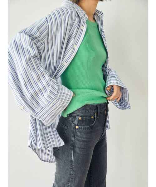 Ungrid（アングリッド）の「スリーブデザインストライプシャツ（シャツ/ブラウス・レディース・ピンク/イエロー/グリーン/ブルー・FREE）」の22枚目の写真
