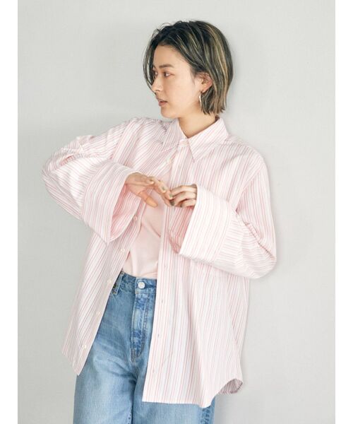 Ungrid（アングリッド）の「スリーブデザインストライプシャツ（シャツ/ブラウス・レディース・ピンク/イエロー/グリーン/ブルー・FREE）」の19枚目の写真