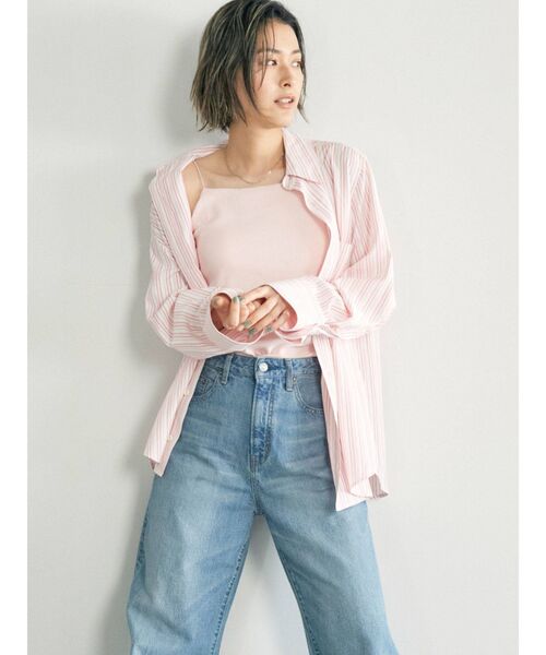 Ungrid（アングリッド）の「スリーブデザインストライプシャツ（シャツ/ブラウス・レディース・ピンク/イエロー/グリーン/ブルー・FREE）」の17枚目の写真