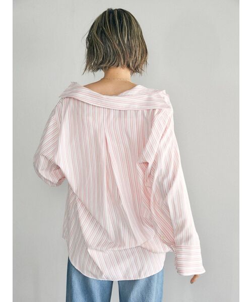 Ungrid（アングリッド）の「スリーブデザインストライプシャツ（シャツ/ブラウス・レディース・ピンク/イエロー/グリーン/ブルー・FREE）」の16枚目の写真