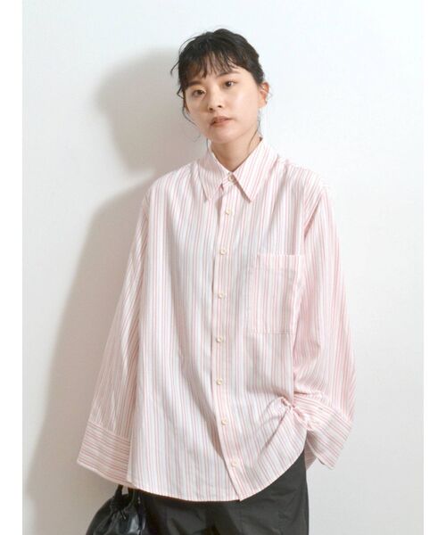 Ungrid（アングリッド）の「スリーブデザインストライプシャツ（シャツ/ブラウス・レディース・ピンク/イエロー/グリーン/ブルー・FREE）」の8枚目の写真