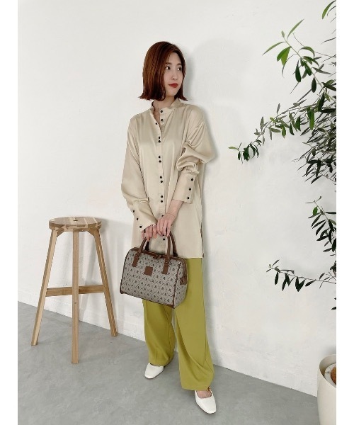 JUMELLE(ジュメロ)の「センタープレススラックスPT(スラックス・レディース・ピンク/ライム・SMALL/MEDIUM)」の9枚目の写真