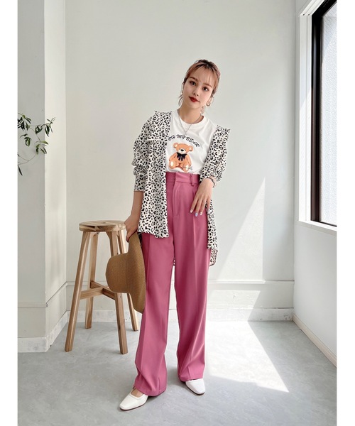 JUMELLE(ジュメロ)の「センタープレススラックスPT(スラックス・レディース・ピンク/ライム・SMALL/MEDIUM)」の17枚目の写真