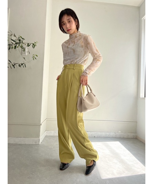 JUMELLE(ジュメロ)の「センタープレススラックスPT(スラックス・レディース・ピンク/ライム・SMALL/MEDIUM)」の13枚目の写真