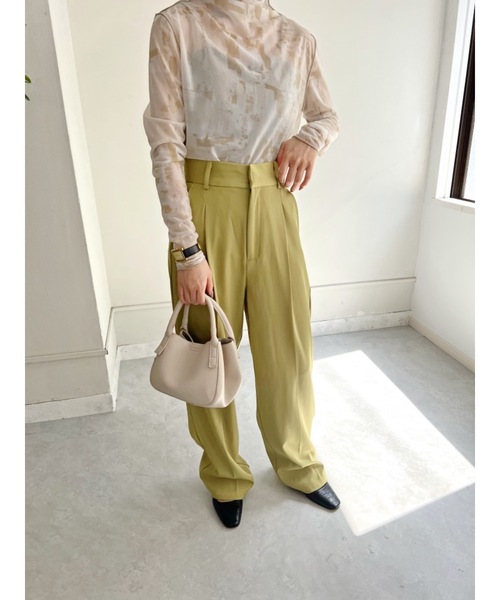 JUMELLE(ジュメロ)の「センタープレススラックスPT(スラックス・レディース・ピンク/ライム・SMALL/MEDIUM)」の14枚目の写真