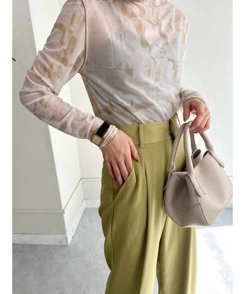 JUMELLE(ジュメロ)の「センタープレススラックスPT(スラックス・レディース・ピンク/ライム・SMALL/MEDIUM)」の15枚目の写真