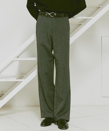 soerte（ソエルテ）の「Tweed long straight trousers / ツイードロングストレートパンツ（その他パンツ）」