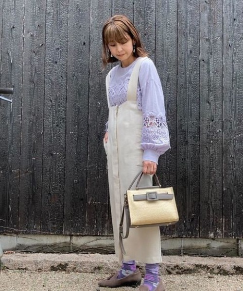 SALON de RUBAN（サロンドルヴァン）の「【SALON de RUBAN / サロン ド ルヴァン】 スクエア2wayハンドバッグ（ハンドバッグ・レディース・ベージュ/アイボリー/ダークグレー・FREE）」の11枚目の写真